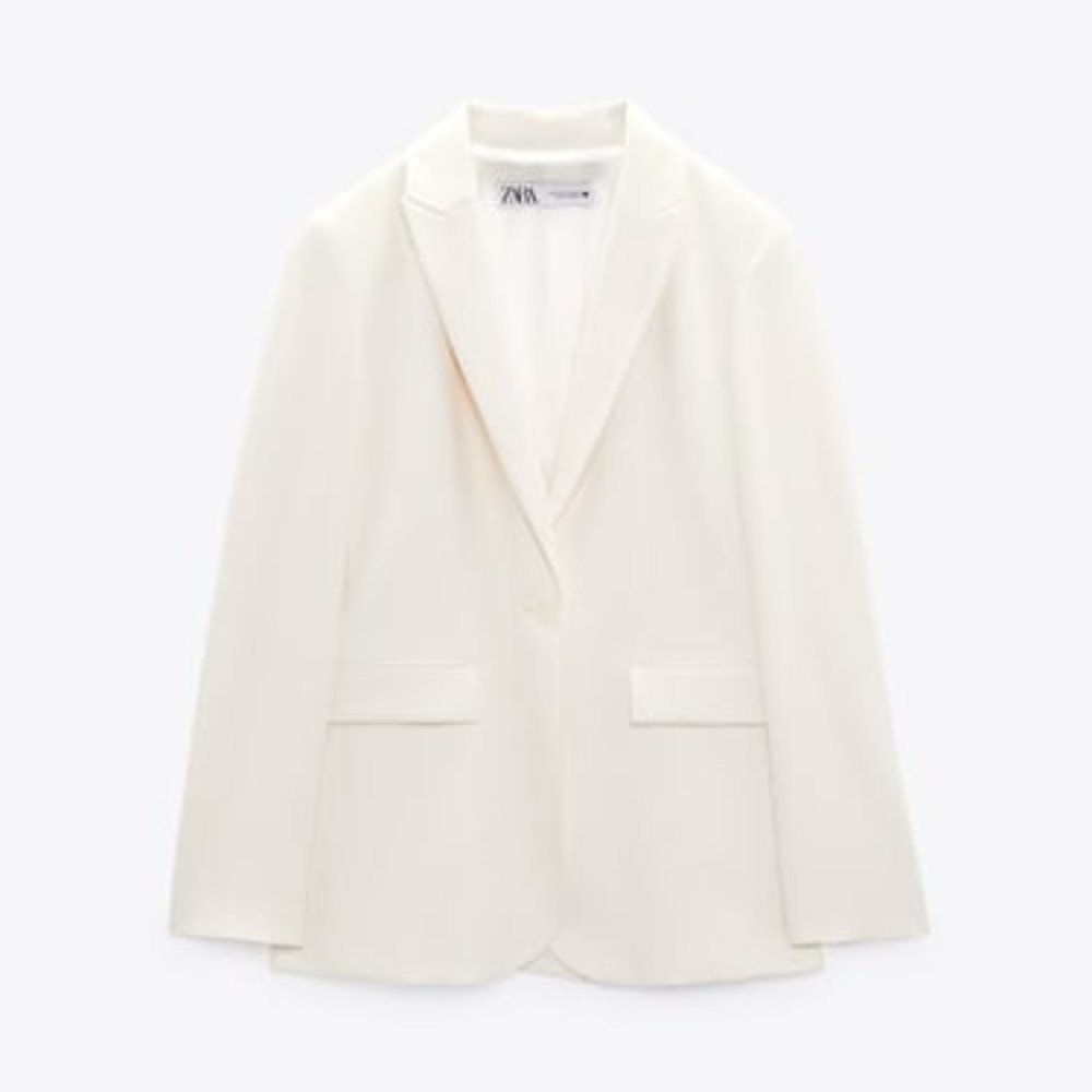 ZARA MINIMALIST STRAIGHT-FIT BLAZER - LIMITED EDITION